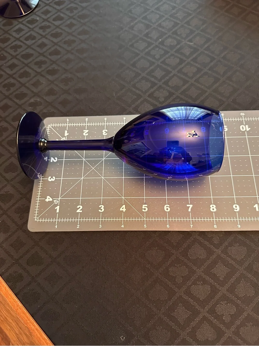 Vintage Cobalt Blue Wine Glasses 8